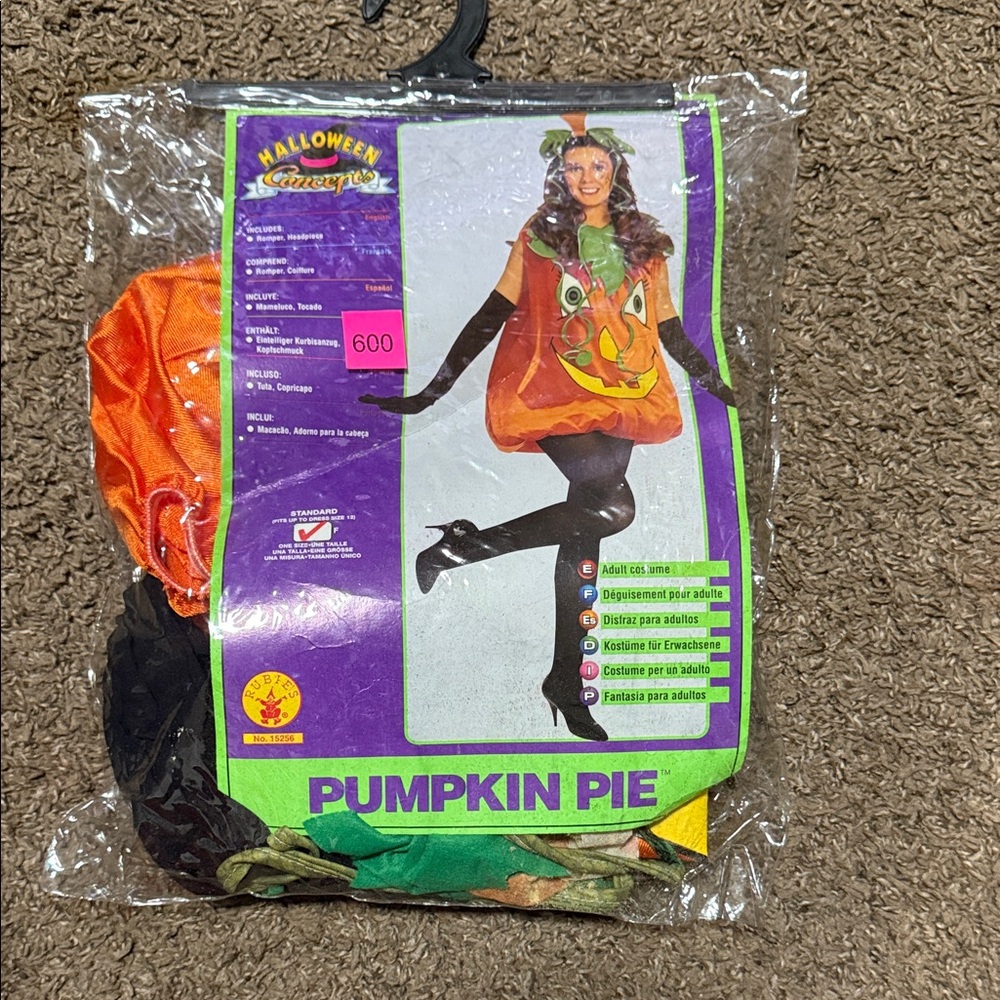 Adult Pumpkin Pie Costume.